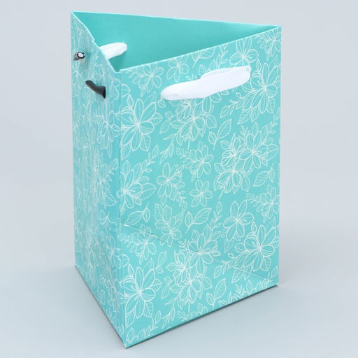 Пакет для цветов треугольный Будь счастлива, 12 х 8.3 х 9.6 см - Дарите счастье фото 5