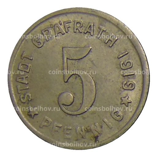 5 пфеннигов 1919 года Германия  Нотгельд Графрат