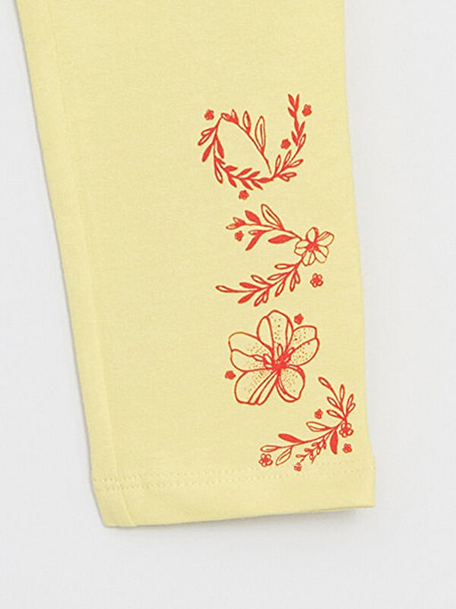 Beli Lastikli Bask?l? K?z Bebek Tayt - Waikiki фото 3