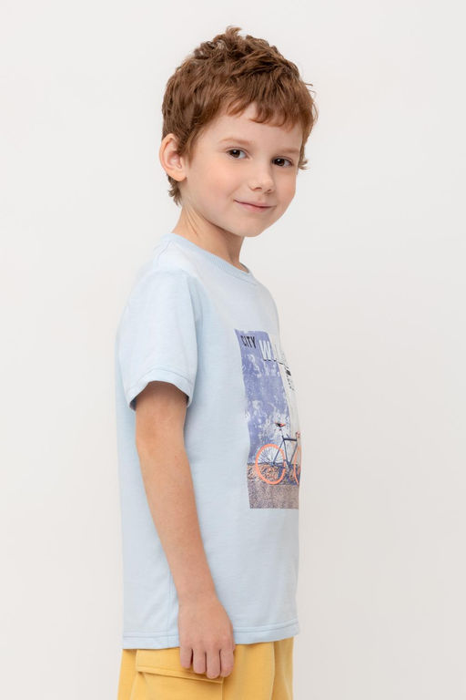 КР 302751/голубой к566 фуфайка (футболка) для мал - Crockid фото 4