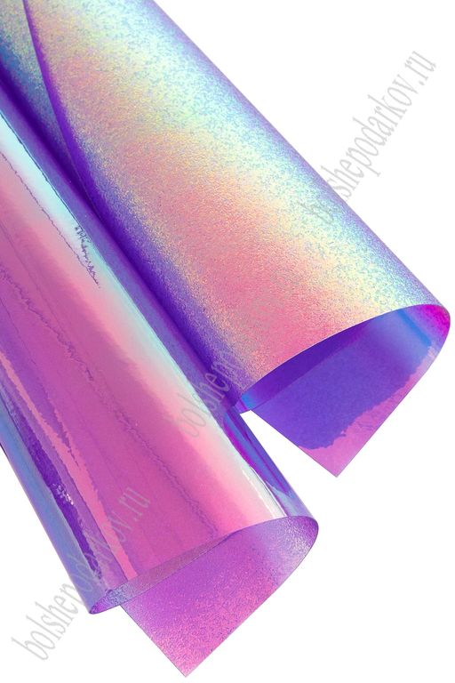 Пленка ПВХ двусторонняя А4 (5 листов) SF-7232, розовый хамелеон №3
