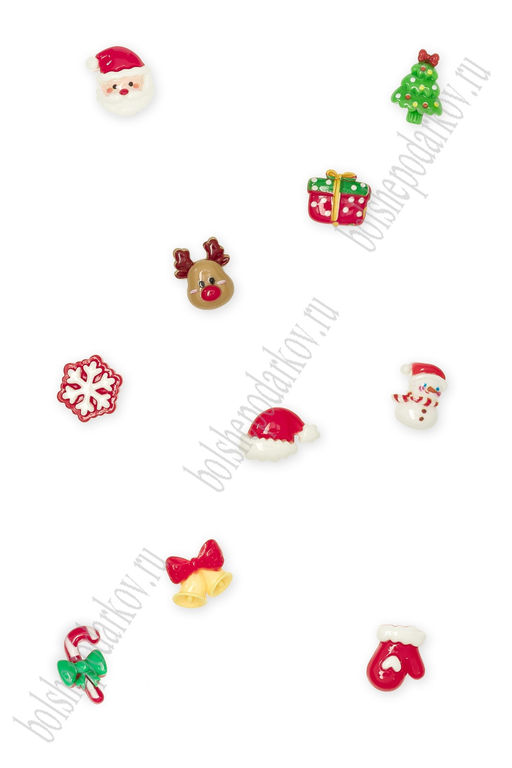 Кабошон "Новогоднее ассорти" (44 шт) SF-5711