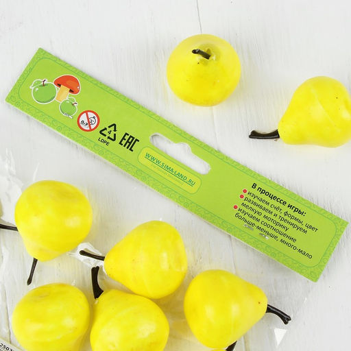 Счётный материал «Груши», набор 12 шт., груша: 3.5×3 см