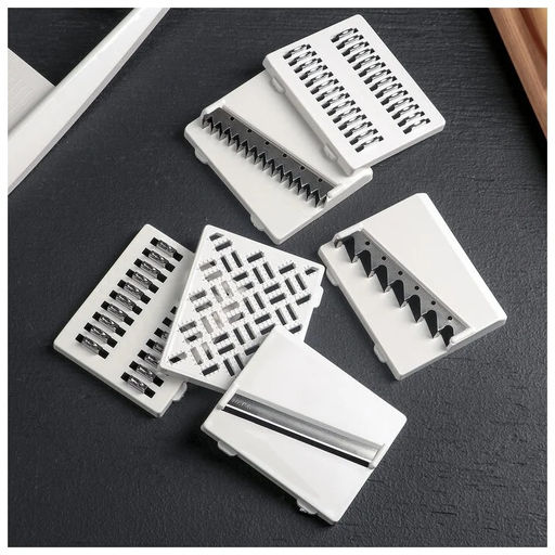 Овощерезка белая 6 сменных ножей нерж. (Кисловодск) арт. УТ000000676 ЛБ-144