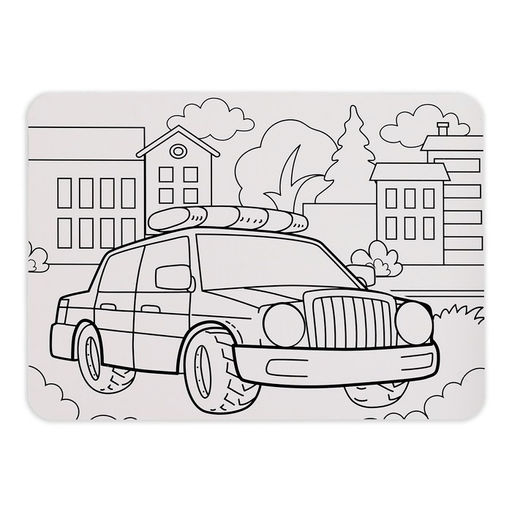 Пазл в рамке Полезные машины, 34 детали + раскраска - Puzzle time фото 3