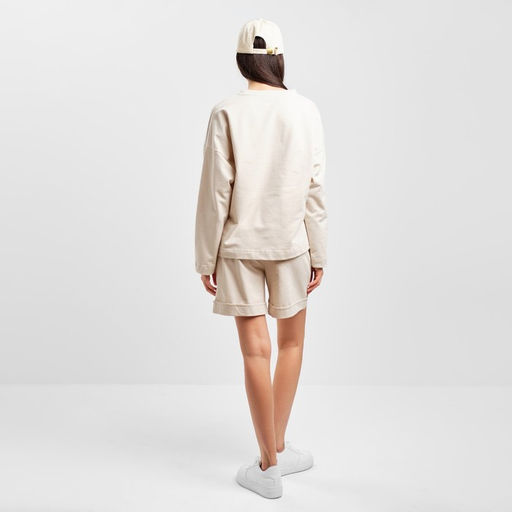 Костюм женский (толстовка, шорты) MIST, размер 40-42, бежевый
