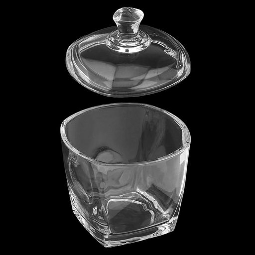 Конфетница стеклянная Ларец 280мл, 8,7х8,7х7,4см, основание 5,8х5,8см, стеклянная крышка, общая h10,8см, в коробке, Дели Гласс (Deli Glass)(Китай) - Домашняя мода фото 5