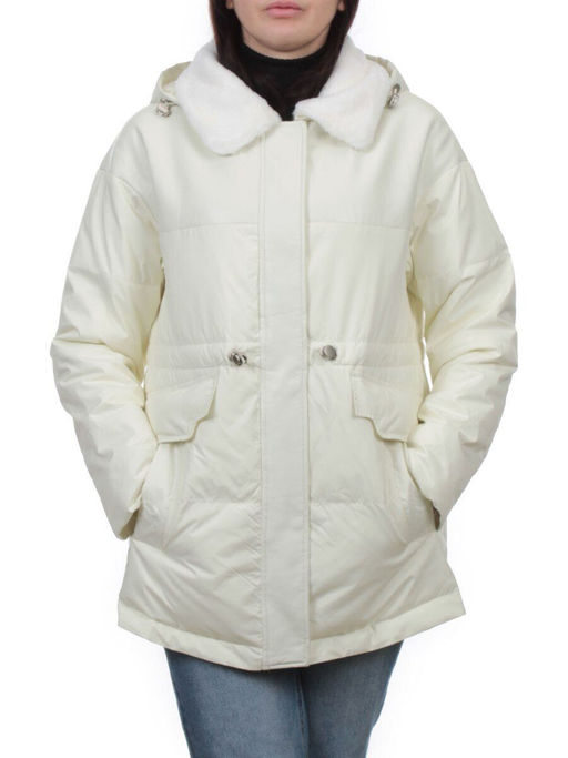 M24-212 MILK Куртка демисезонная женская (100 гр. холлофайбер) - Fashion фото 3