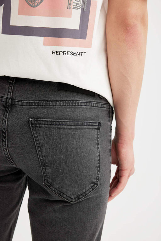 Pedro Slim Fit Джинсовые брюки узкого кроя с нормальной талией и узкими штанинами - Defacto фото 6