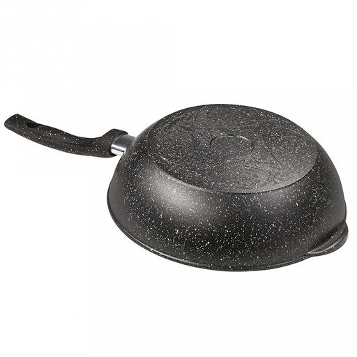 Сотейник с антипригарным покрытием д28см "Гранит", h8,2см, s0,4см, ручка из термостойкого пластика (Россия)