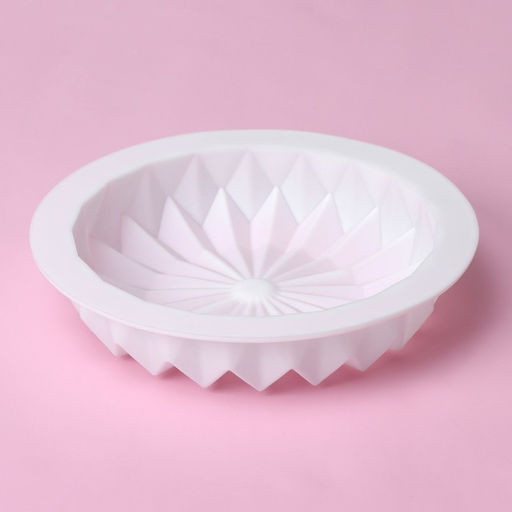 Форма для муссовых десертов и выпечки Доляна Оригами, силикон, внутренний d=15,3 см, 18,5?18,5 см, цвет белый  фото 5