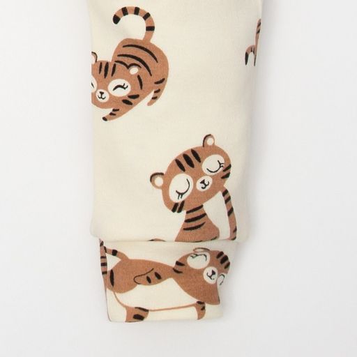 Комбинезон в набивку Крошка Я Тигруля, рост 62-68 см, бежевый  фото 4