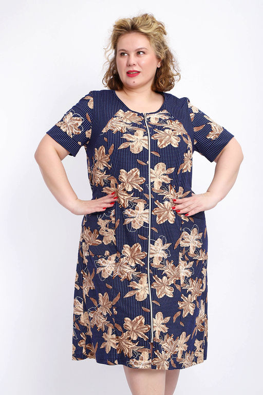 Халат 004 домашний на молнии