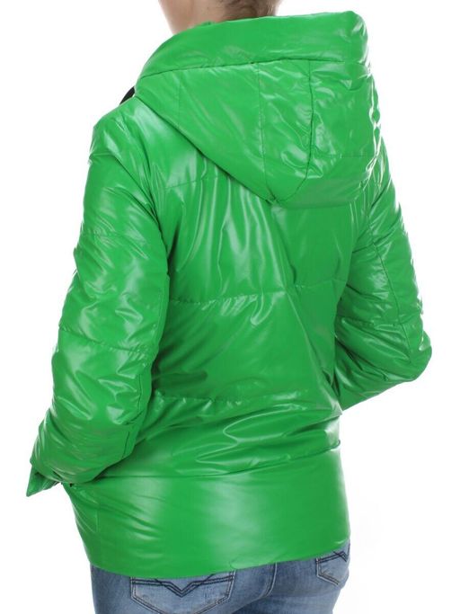8266 GREEN Куртка демисезонная женская BAOFANI (100 гр. синтепон) - Fashion фото 4