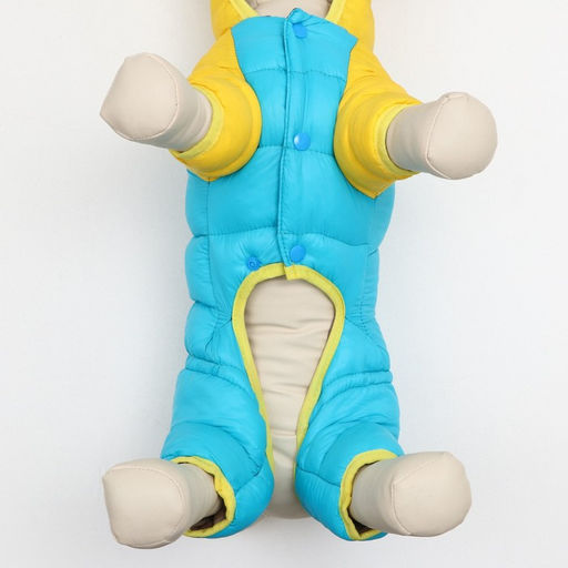 Комбинезон Медвежонок, размер 10 (ДС 25 см, ОГ 34 см, ОШ 24 см), жёлто-голубой - Simaland фото 6