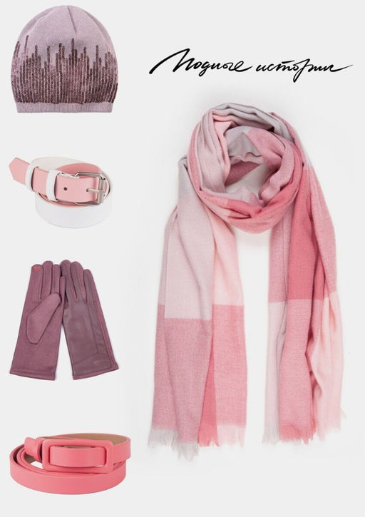 Палантин с клетчатым принтом из шерсти и вискозы - Модные истории фото 6