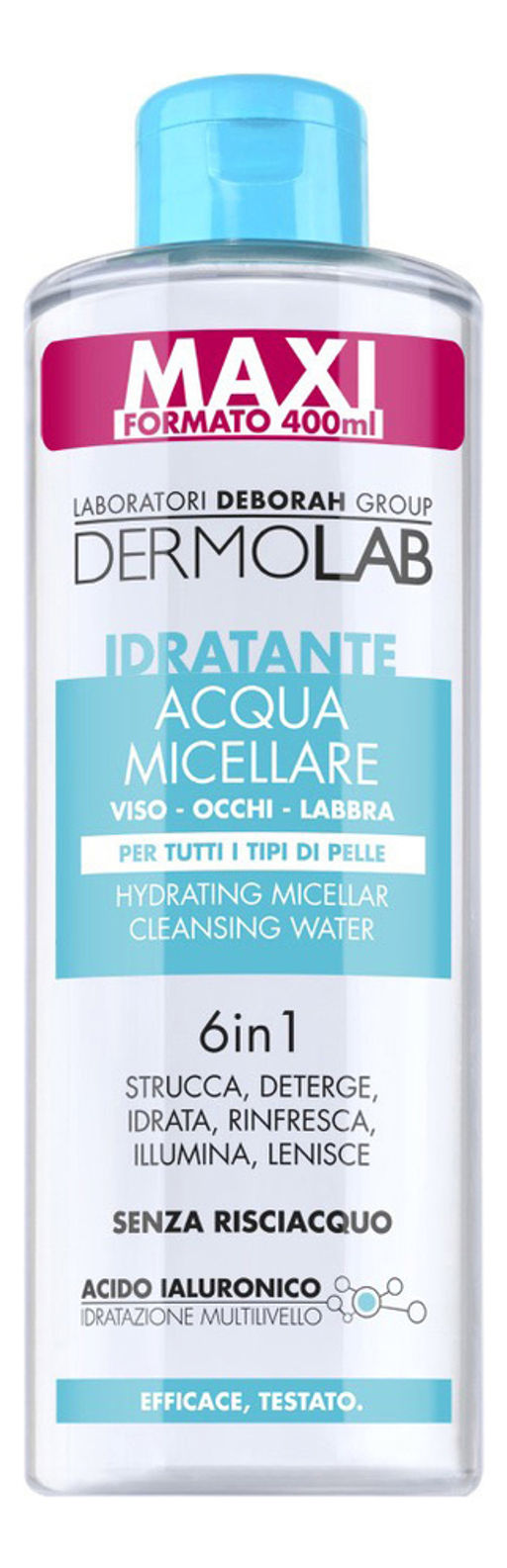 DERMOLAB Мицеллярная вода для очищения увлажняющая MOISTURIZING MICELLAR CLEANSING WATER 6 IN 1  фото 3