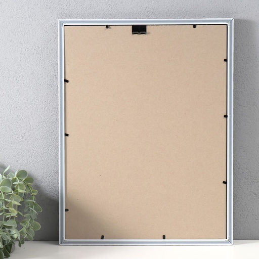 Фоторамка пластик "Модерн" 30х40 см, мор. серебро (пластик. экр)