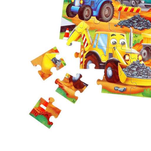 Пазлы Машины на стройке, 35 элементов - Puzzle time фото 3