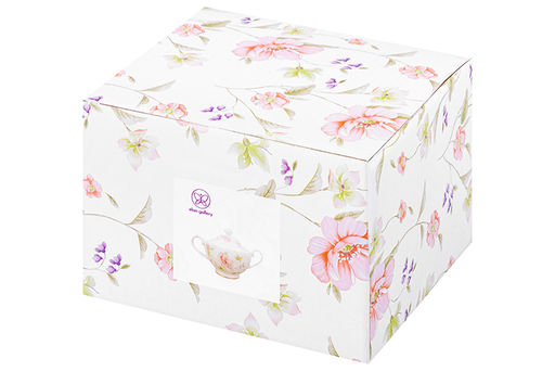 Сахарница 450 мл 17,5*11*12 см Диана на ножке, фарфор, NEW BONE CHINA - Elan gallery фото 7