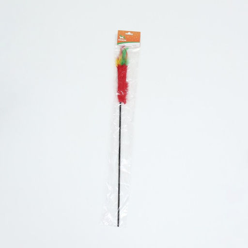 Дразнилка меховая Камыш, красная - Пижон фото 4