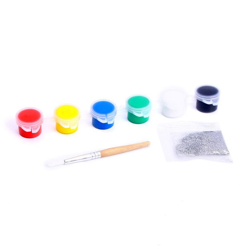 Ёлочные шары под раскраску на новый год «Волшебный подарок», 4 шт., набор для творчества