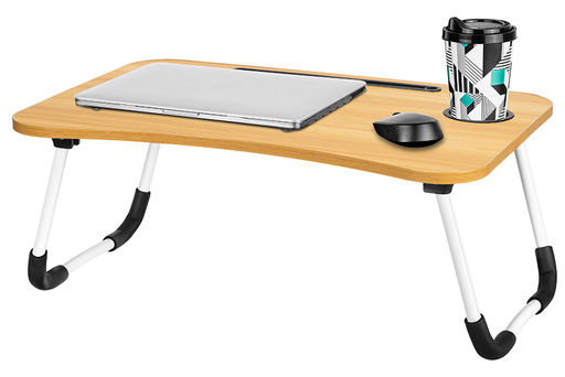 Складной столик для компьютера 60*40*26 см "Орех"
