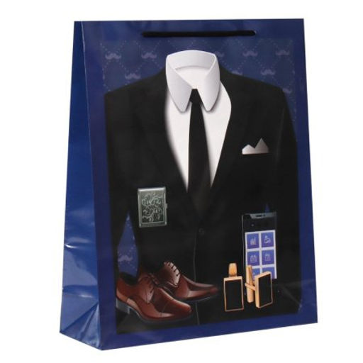 Цена за 12 шт. Пакет подарочный 26x32x9см 23 февраля / 474-1 /уп 12/960/ микс - Галеонтрейд фото 2