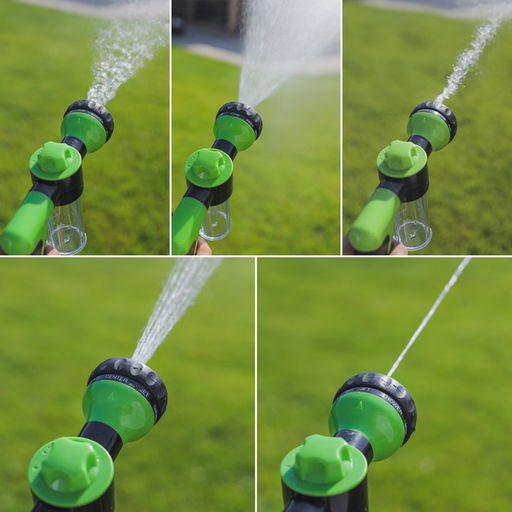 Пистолет для полива, 8 режимов, с колбой для мойки, быстросъёмное соединение, пластик - Simaland фото 12