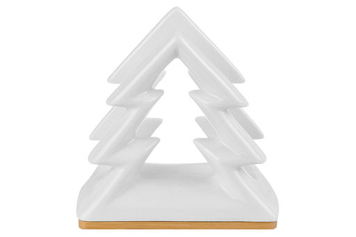 Салфетница на дер. подставке 11*5*11 см "Елочка"