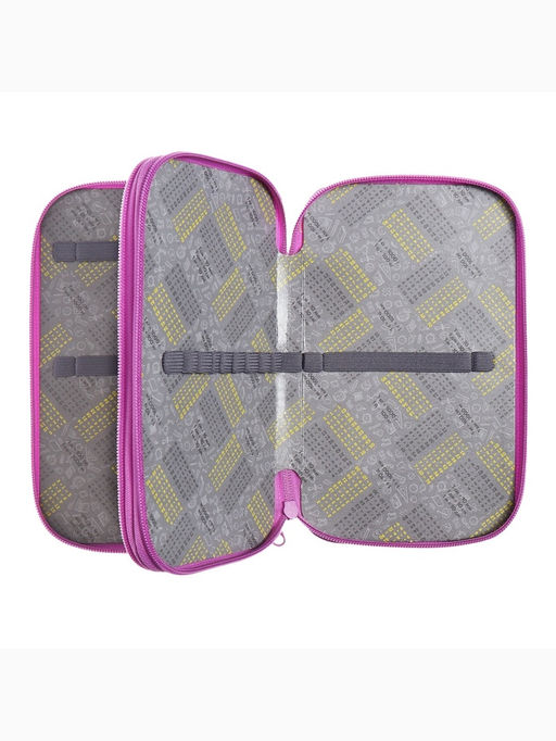 Пенал школьный, 2 секции, 12.5×20.5×4 см «Котик черный»