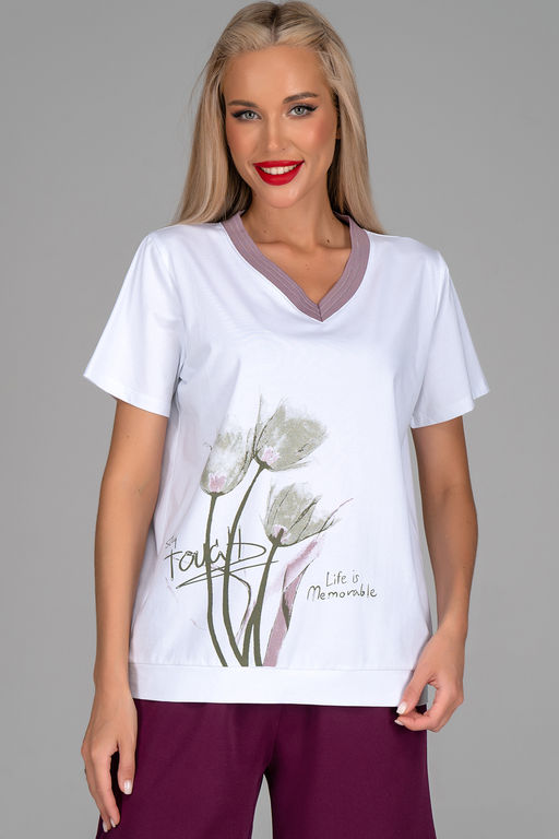 Футболка Анисия (лиловый) - Эльза фото 2