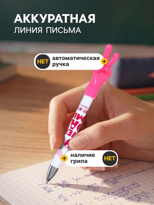 Стираемая ручка «Жест», шариковая, синий стержень, узел 0.8 мм, МИКС