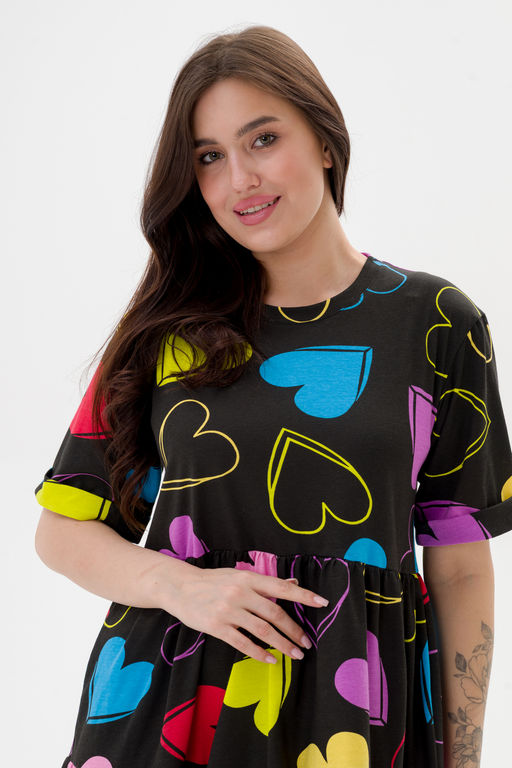 Платье женское из кулирки Бохо солнечное сердце - Амадэль фото 14