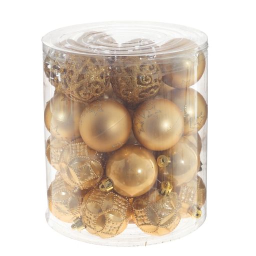 Набор из 30шт Украшение новогоднее Шар "Карнавал красок", D 6 см, L16 W16 H31 см