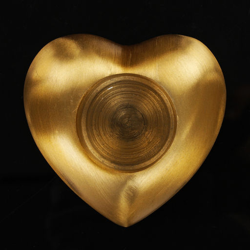 Подсвечник «Сердце», на 1 свечу, 8.5×9×4 см, алюминий