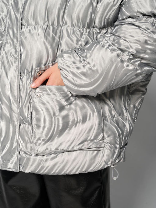 Куртка женская 12411-22047 silver - Eleganzza фото 5
