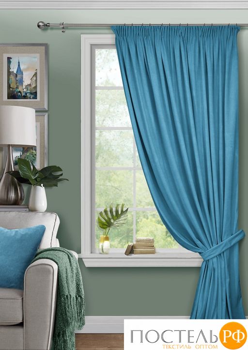 111933669, Штора на тесьме "Pudra", 200х270 см., с подхватом