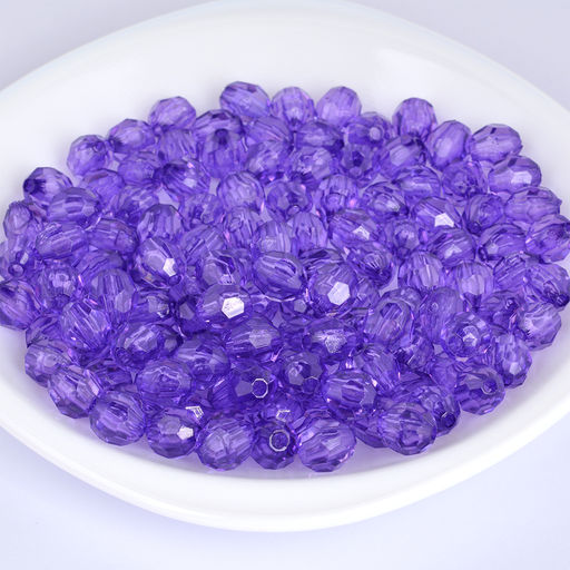 Бусины акриловые MAGIC HOBBY арт.MG.3243-07 цв.07 фиолетовый Ø14мм уп.50г