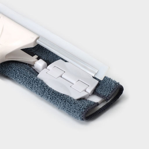 Окномойка бабочка, стальная телескопическая ручка, микрофибра, поворот на 180°, 27×7×114(137) см