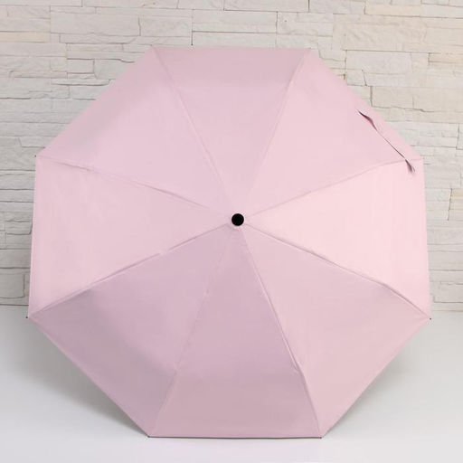 Зонт автоматический Однотонный, 3 сложения, 8 спиц, R = 48 см, цвет МИКС - Simaland фото 9