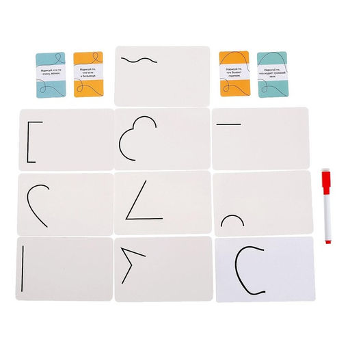 Настольная игра на угадывание Рисовалка: карточки, маркеры, звонок, 2-4 игрока, 5+ - Лас играс kids фото 3