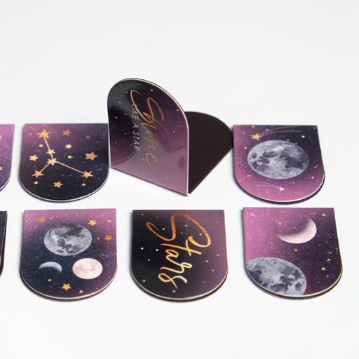 Набор магнитных закладок 8 шт на круглой подложке IN MY SPACE - Artfox фото 4