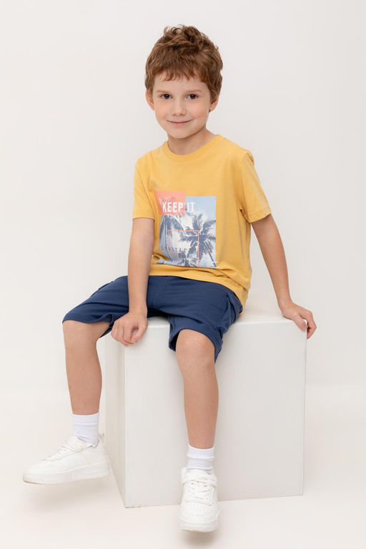 КР 302751/золотистая пшеница к566 фуфайка (футболка) для мал - Crockid фото 5