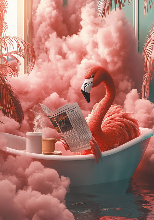 ФРЕЯ Пазл 1000 элемент. PZL-1000/82 Фламинго на релаксе