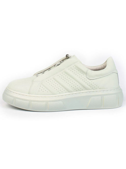 05-PDL256-3 LT. GREEN Кроссовки женские (натуральная кожа) - Фабричный китай фото 5