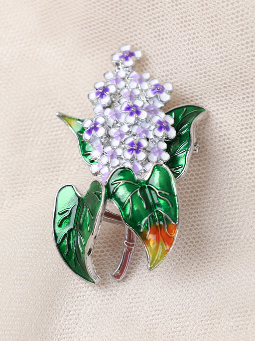 Брошь Сирень / 2588-55 /уп 24/