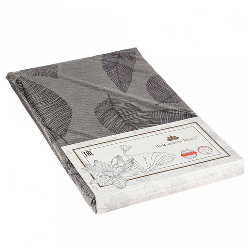 Скатерть 180х145см "Фабиан", длина стола до 140см, на 6 персон, рогожка, хлопок 171г/м2, упаковка классическая 28х41см, "Домашняя мода" (Россия)