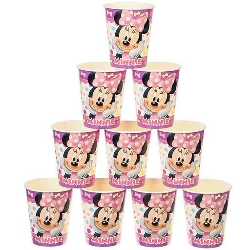Цена за 10 шт. Стакан бумажный, С Днём Рождения!, 250 мл, Минни Маус - Disney фото 4