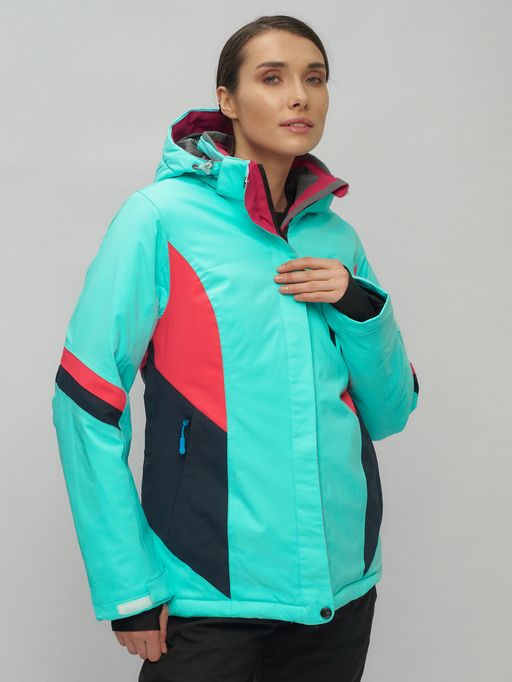 Горнолыжный костюм женский бирюзового цвета 02201Br - Chunmai фото 12